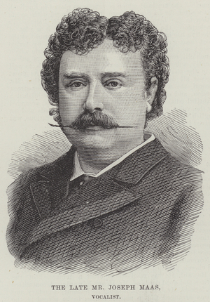 The late Mr Joseph Maas, Vocalist (engraving)