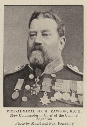 Vice-Admiral Sir H Rawson, KCB (b/w photo)