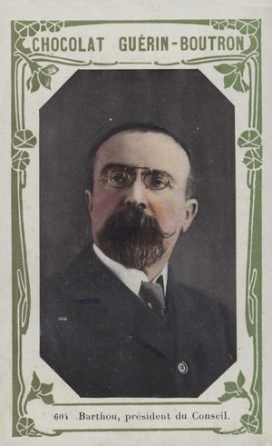 Barthou, president du Conseil (coloured photo)