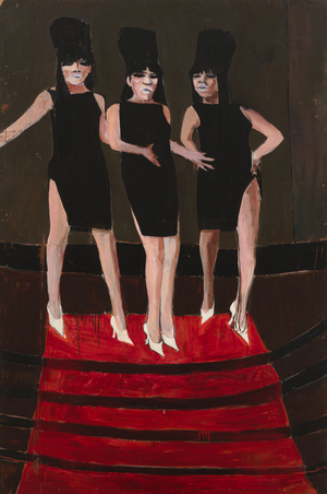 Ronnie & the Ronettes, 1964-69 (oil on board)