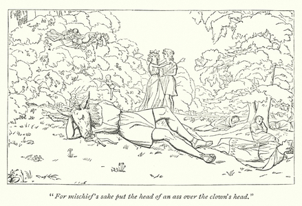 Shakespeare's A Midsummer-Night's Dream; Oberon releasing Titania from the spell (engraving)