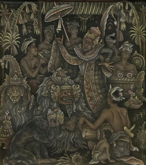 Calonarang, 20th century, (tempera on canvas)