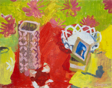 Still Life with White Basket, 2006 (oil on canvas)