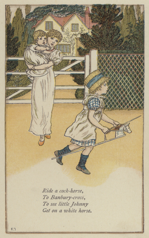 Ride a cock-horse (colour litho)