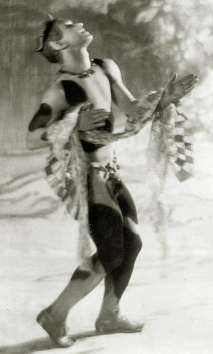 Vaslav Nijinsky, 1914 (b/w photo)