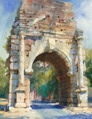 Porta San Sebastiano , 2012 (Watercolour)