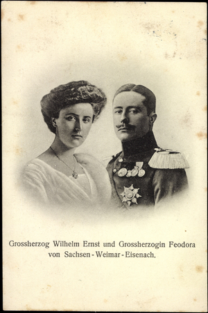 Grand Duke Wilhelm Ernst, Feodora, Saxony Weimar