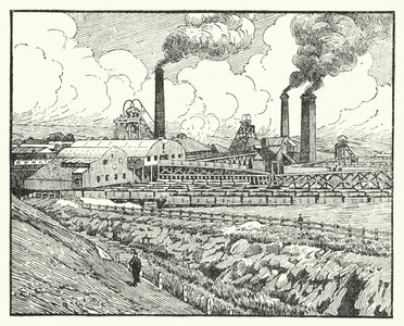 Coal Mine (colour litho)
