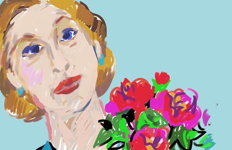 Flower lady, 2008 (computer graphics)