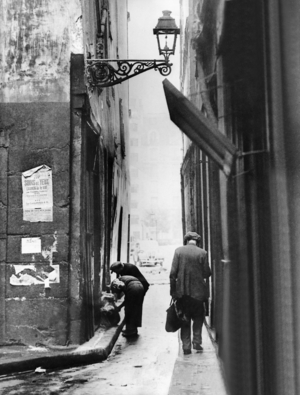 Alley in Paris, 1936 (b/w photo)