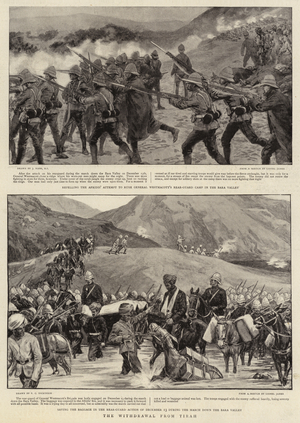 The Withdrawal from Tirah (litho)