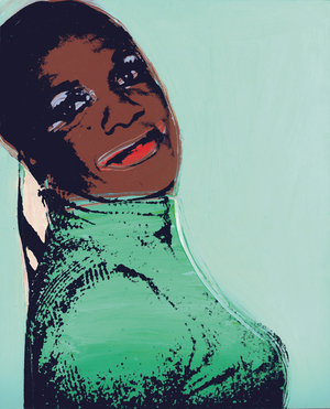 Ladies and Gentlemen (Alphanso Panell), 1975 (synthetic polymer & silkscreen inks on canvas)