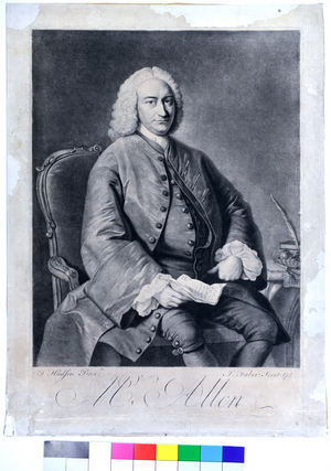 Mr Allen, 1745 (mezzotint on paper)