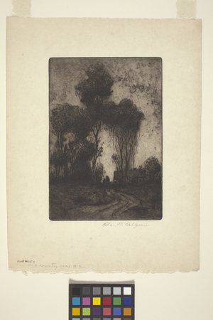 On A Country Road #2 (etching and aquatint)