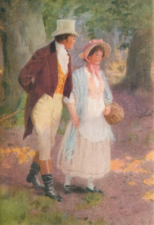 Illustration for Adam Bede by George Eliot (colour litho)