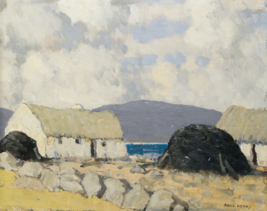 Cottages by the Sea, 1935-45 (oil on canvas)
