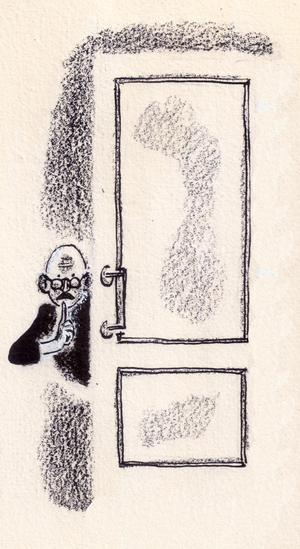 Illustration, 1964 (gouache on paper)
