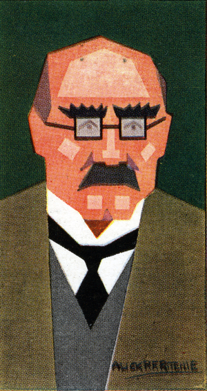 Rudyard Kipling, 1926 (colour litho)