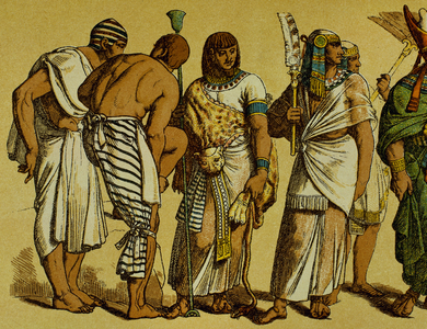 Egypt, New Kingdom, High Priest dressed with lion skin