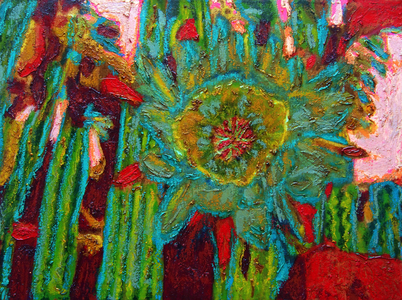 San Pedro Cactus Flower, 2013 (oil on canvas)