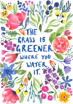 Greener Grass, 2018 (watercolour)