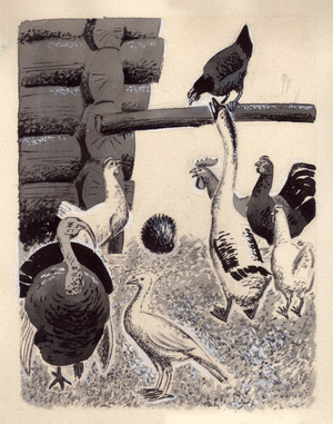 Illustration from 'Tales For Alyonushka' by Dmitry Mamin-Sibiryak, 1894-96 (gouache on paper)