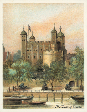 The Nation's Shrines, 1929: The Tower of London (colour litho)