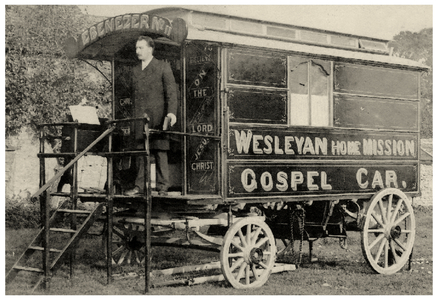 Methodist Gospel Mission Caravan, Ebenezer No. II c.1905 (b/w photo)