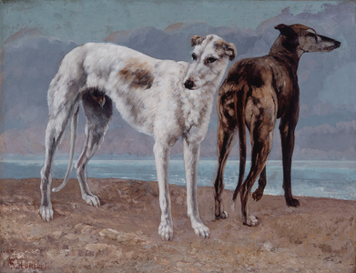 The Greyhounds of the Comte de Choiseul, 1866 (oil on canvas)