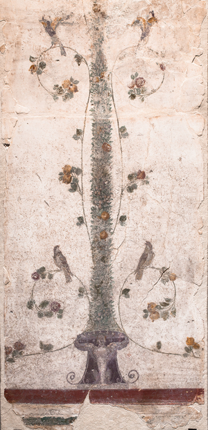 Birds and fruits, 1st century (fresco)
