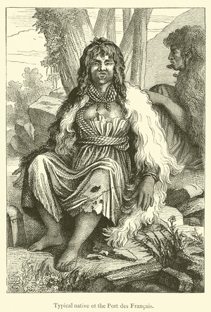 Typical native of the Port des Francais (engraving)