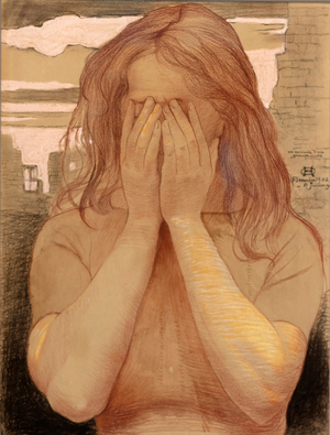 Ruins, 1904 (pastel and red chalk on paper)