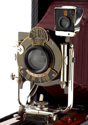 Camera, Eastman Kodak Company, 1911 (wood, metal, leather & glass)