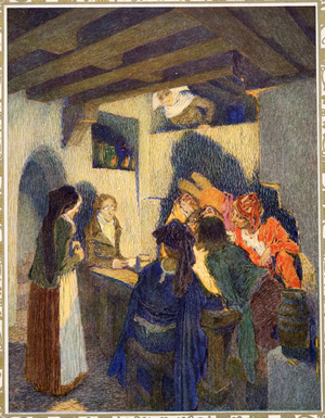 The Goloshes of Fortune from Tales by Hans Christian Andersen, pub. 1911 (colour litho)