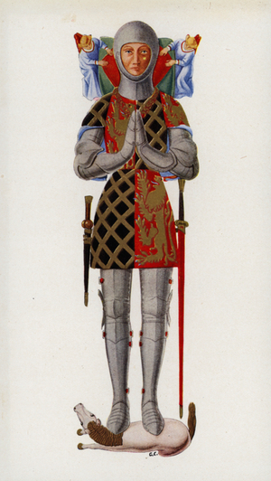 The Colour of Chivalry: John Fitzalan (colour litho)
