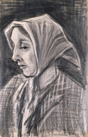 Sien, Facing Left, 1883 (pencil and black chalk on paper)