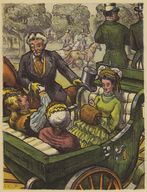 Au Bois (colour litho)