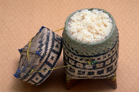 Thailand: A traditional sticky rice container.