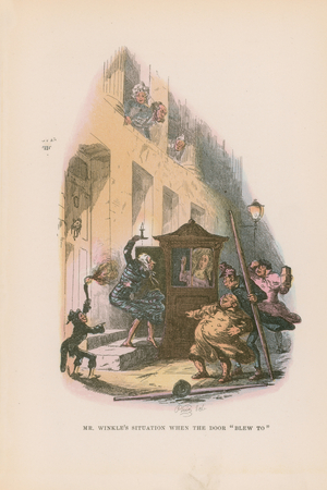 Illustration for Pickwick Papers (colour litho)