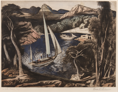 La Cala Grassio, Ibiza (etching & aquatint)