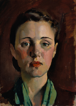Head of a Girl (oil on canvas)