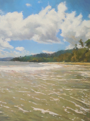 Morning Rush, 2016 (oil on board)