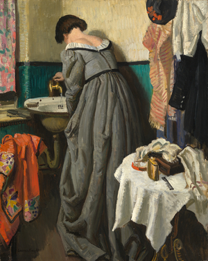 A Theatre Dressing Room, c.1935 (oil on canvas)