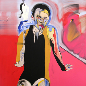 Autoportrait à Udaipur, Rajasthan, 2006 (oil on canvas)