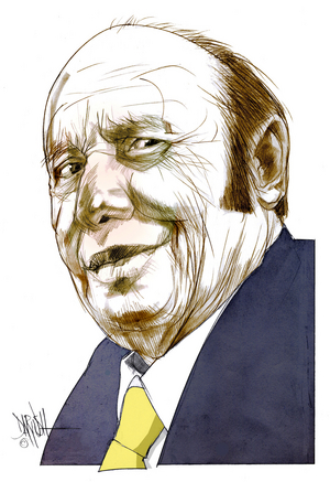 Francesco Alberoni, undated (digital coloured pencil drawing)