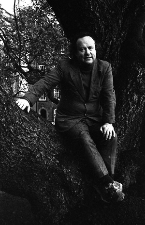 Irsh poet Brendan Kennely (b/w photo, 1983)