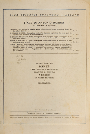 List of books by Antonio Rubino