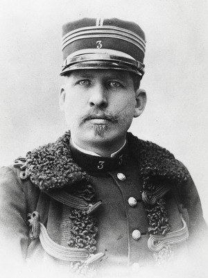 Portrait of Freystaetter, one of the judges of the Dreyfus affair (b/w photo)