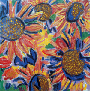 Sunflower Warm, 2024 (oil on canvas)