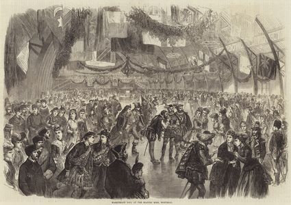 Masquerade Ball at the Skating Rink, Montreal (engraving)